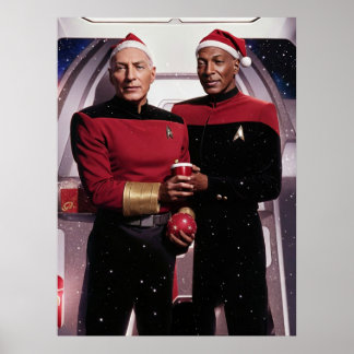 Póster Navidades en el espacio