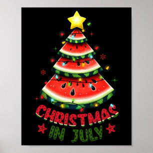 Póster Navidades En Julio Camisetas Mujeres Hombres sandí