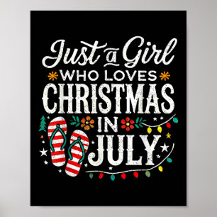 Póster Navidades En Julio Chicas De Camisas Funny Summer