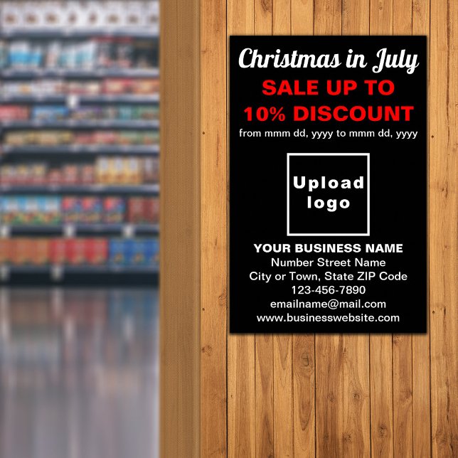 Póster Navidades en julio en venta de negocios Poster neg (Subido por el creador)