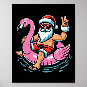 Póster Navidades En Julio Niños Camisas Niños Santa Flami