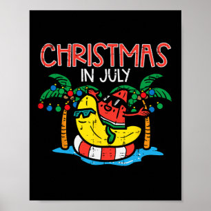 Póster Navidades En Julio Watermelon Bynana Niños Chicas 