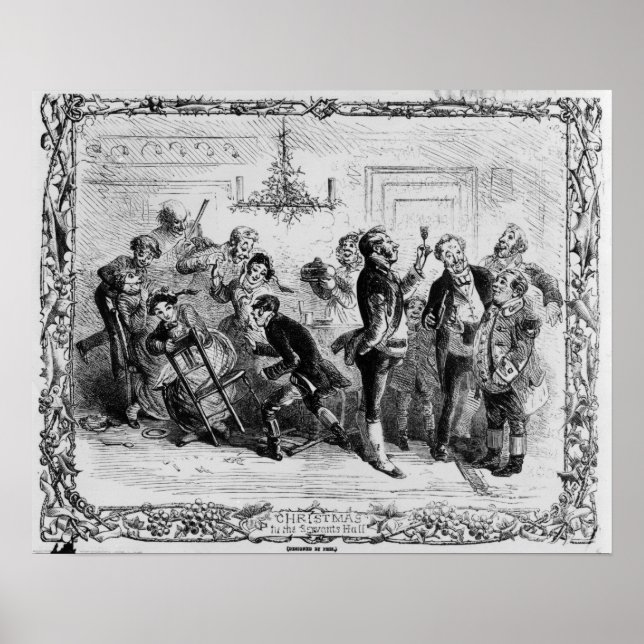 Póster Navidades en la sala de servicio (Frente)