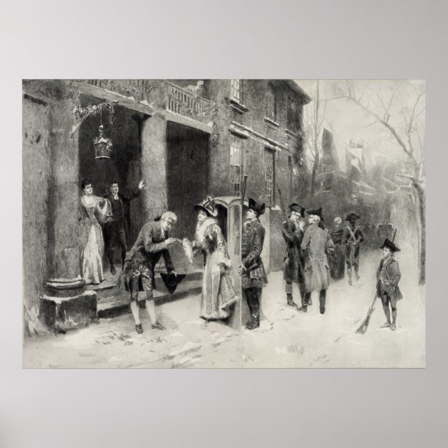 Póster Navidades en tiempo colonial poster/imprenta (Frente)