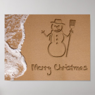 Póster Navidades en verano