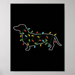 Póster Navidades Encenden Regalo De Navidad Para Perro Lo