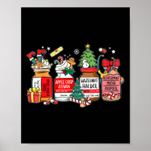 Póster Navidades Enfermera Er Ed Icu Rn
