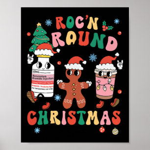 Póster Navidades Enfermeras Enfermería Roc'n Alrededor De