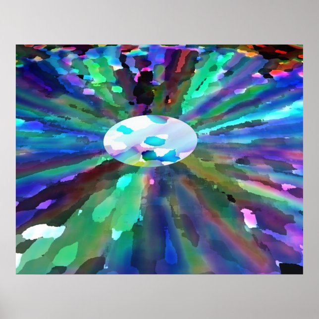 Póster Navidades Enfoque de Luna y Estrella (Frente)