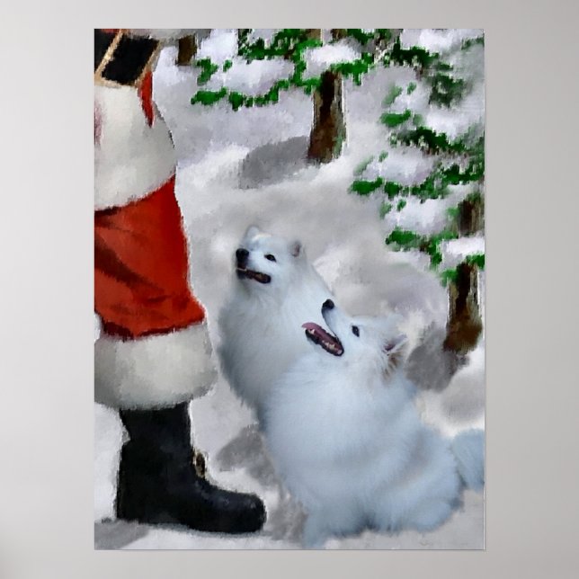 Póster Navidades esquimales de perro de Estados Unidos (Frente)