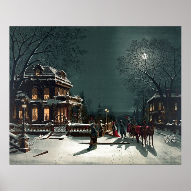 Póster Navidades Eve 1880 (Frente)