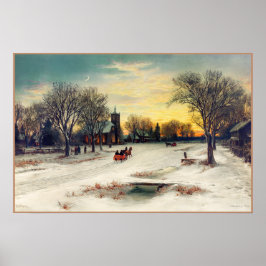 Póster Navidades Eve Painting (1885), por W. C. Bauer