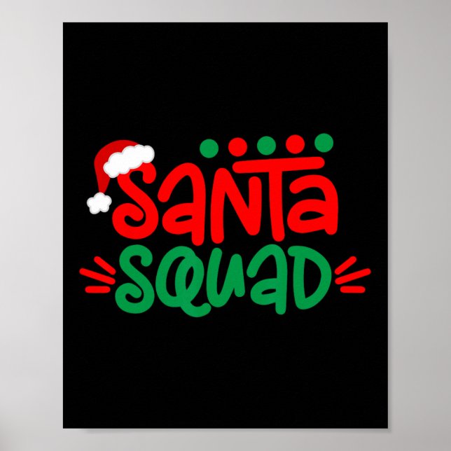 Póster Navidades Familia Squad coincidiendo con Navidad S (Frente)