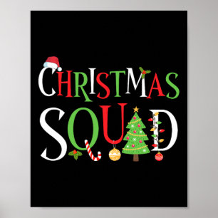 Póster Navidades Familia Squad coincidiendo con navidades