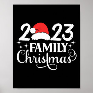 Póster Navidades familiares 2023 de la tripulación de esc
