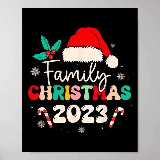 Póster Navidades Familiares 2023 Para Familias Que Coinci (Frente)