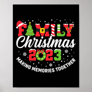 Póster Navidades Familiares 2023 Ropa De Acordancia Xmas 