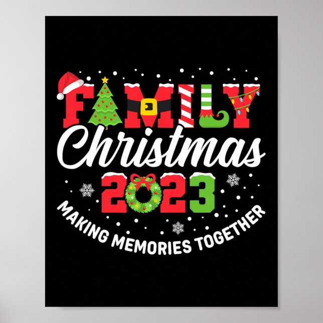 Póster Navidades Familiares 2023 Ropa De Acordancia Xmas  (Frente)