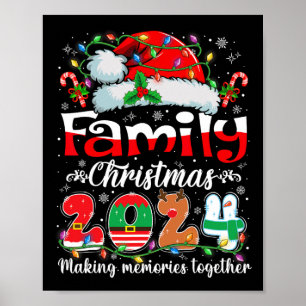 Póster Navidades Familiares 2024 Ropa De Acordancia Xmas 