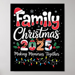 Póster Navidades Familiares 2025 Ropa De Acordancia Xmas 