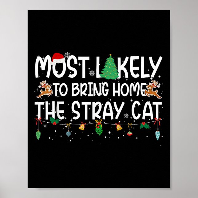 Póster Navidades Familiares Con Mayores Probabilidades De (Frente)