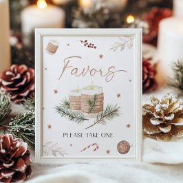 Póster Navidades favorecen el Rótulo de tabla