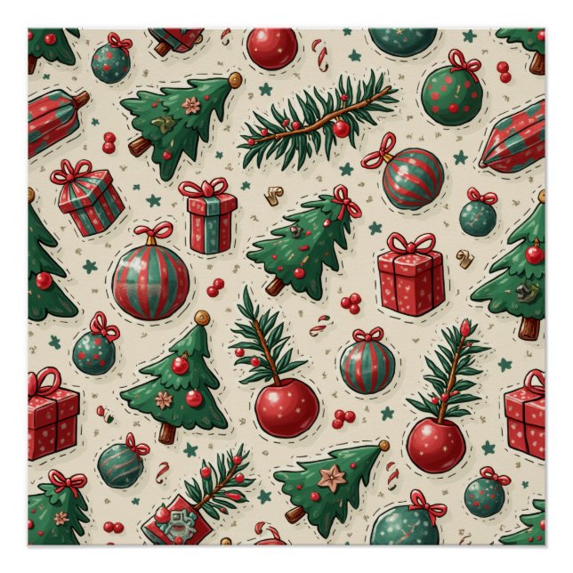 Póster navidades felices (Anverso)