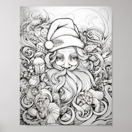 Póster Navidades felices Colores adultos