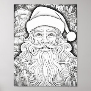 Póster Navidades felices Colores adultos