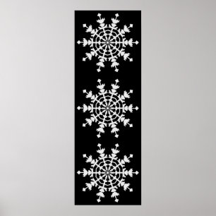 Póster Navidades felices - Cristal de hielo - Laca de nie