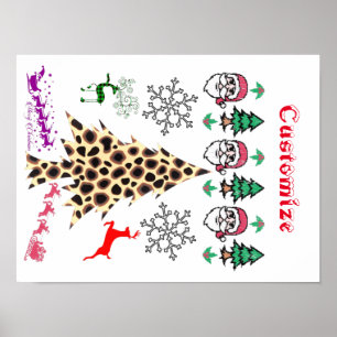 Póster Navidades feos al azar Mishmash Thunder_Cove