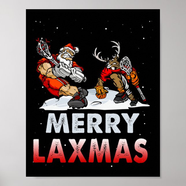 Póster Navidades feos de los cerezos Laxmas Lacrosse Sant (Frente)