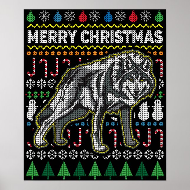 Póster Navidades feos Sweater Wildlife Series (Frente)