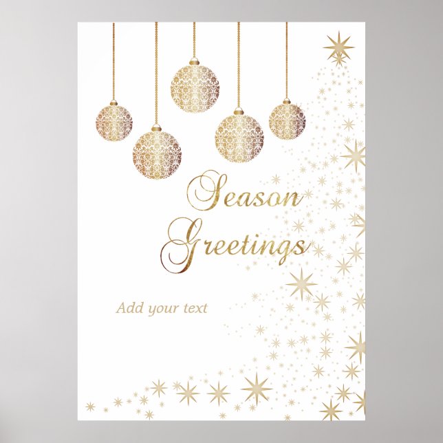 Póster Navidades festivos (Frente)