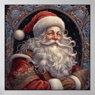 Póster Navidades festivos Holiday Santa Poster