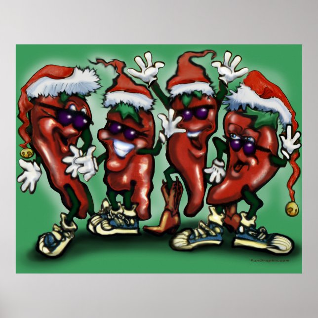 Póster Navidades Fiesta Peppers Poster (Frente)