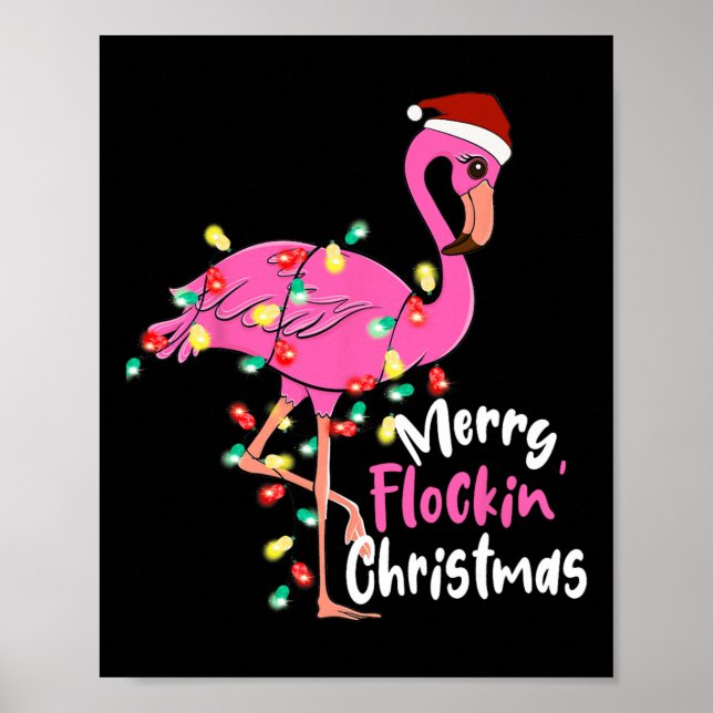 Póster Navidades Flamingo Xmas (Frente)