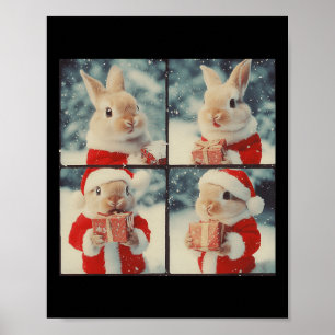 Póster Navidades fotográficos animales de Conejo Conejo S