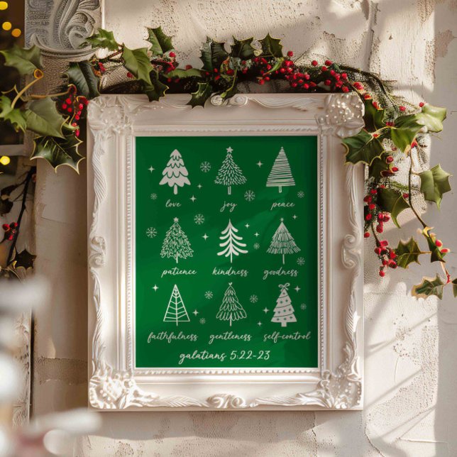 Póster Navidades Frutos El Espíritu Gálatianos La Biblia  (Subido por el creador)