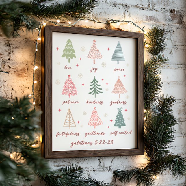 Póster Navidades Frutos El Espíritu Gálatianos La Biblia  (Subido por el creador)