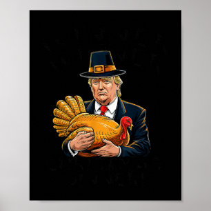 Póster Navidades ganadores de Trump y humor cena X