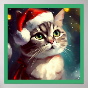 Póster Navidades Gato 2