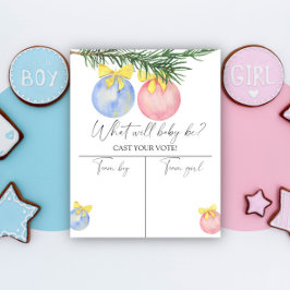 Póster Navidades Género revelar carta de niño o Chica