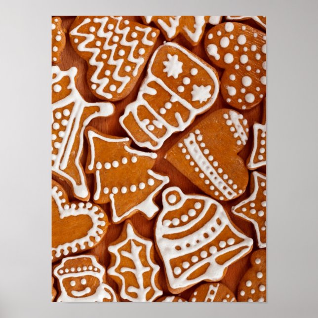 Póster Navidades Gingerbread Biscuits (Frente)