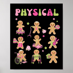 Póster Navidades Gingerbread Pt Terapia Física Istant X
