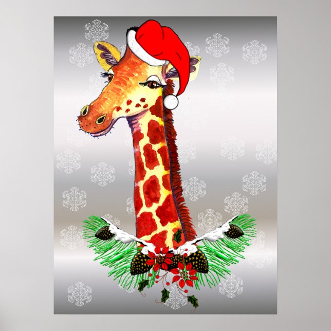 Póster Navidades Giraffe (Frente)