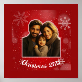 Póster Navidades Gnomes Personalizan el Fondo de Foto