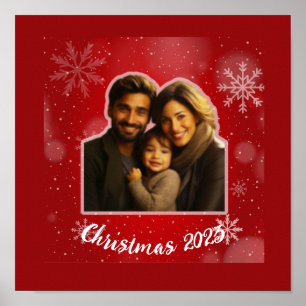 Póster Navidades Gnomes Personalizan el Fondo de Foto
