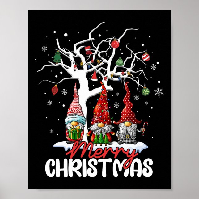 Póster Navidades Gnomes Xmas Mujeres (Frente)