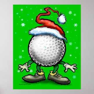 Póster Navidades Golf
